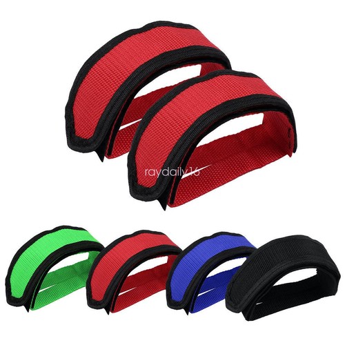 Pair bike pedal straps - 1, clips